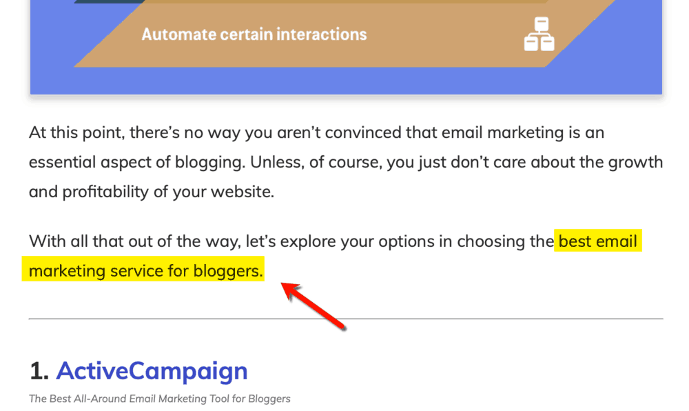 Target Keyword in Introduction
