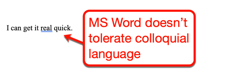 Microsoft Word Blue Underline