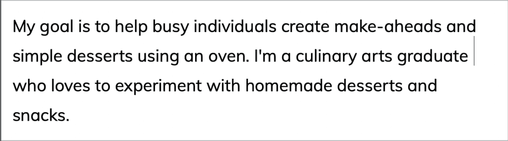 Sample Mission Statement