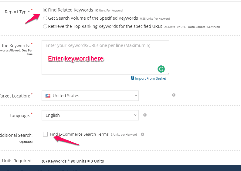mondovo keyword research