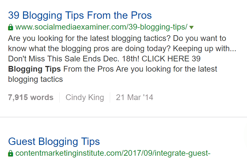 most popular Blogging tips 2