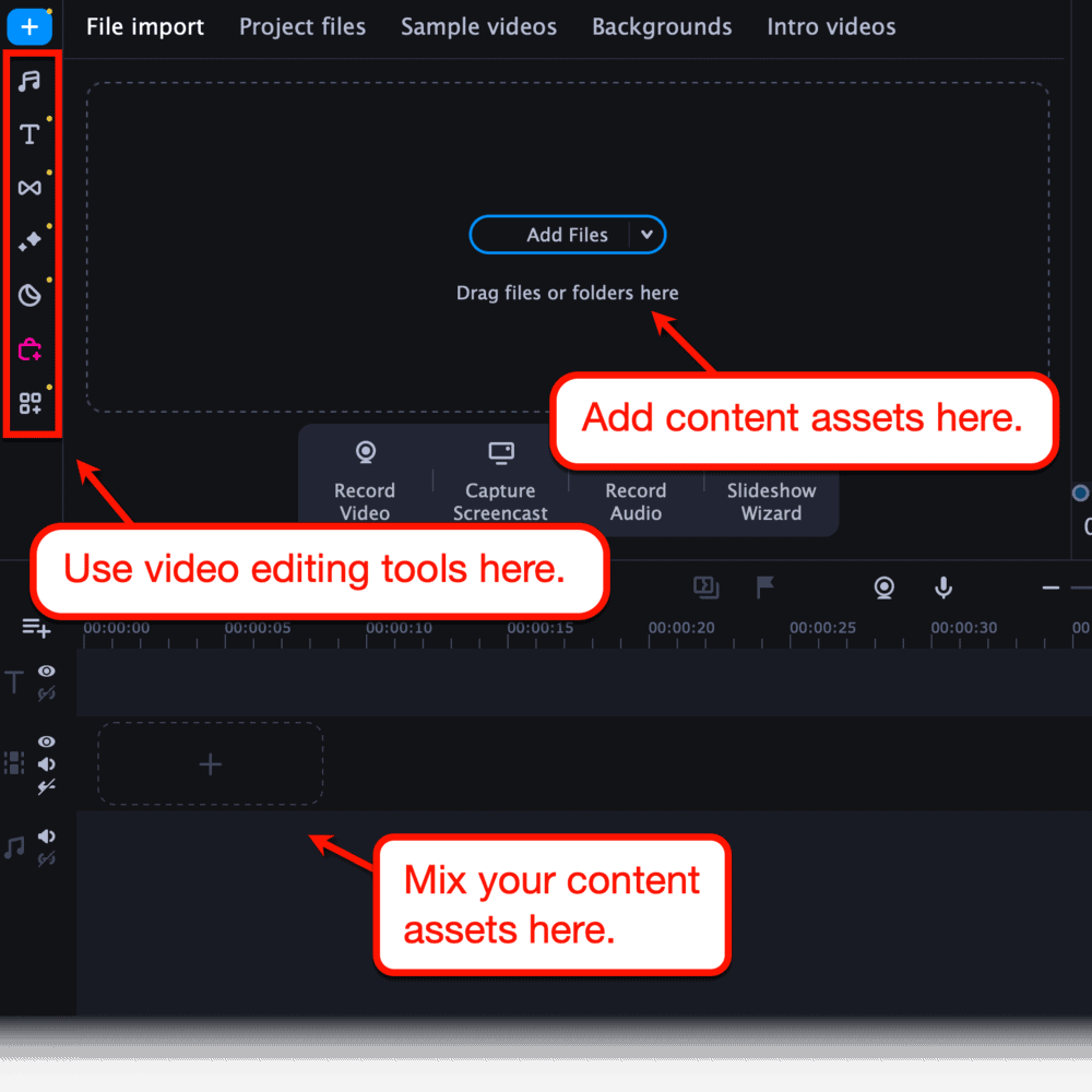 Movavi main interface