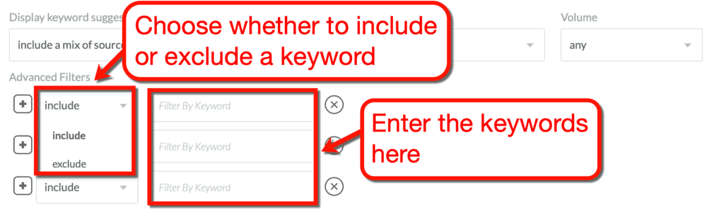 Moz Advanced Filters
