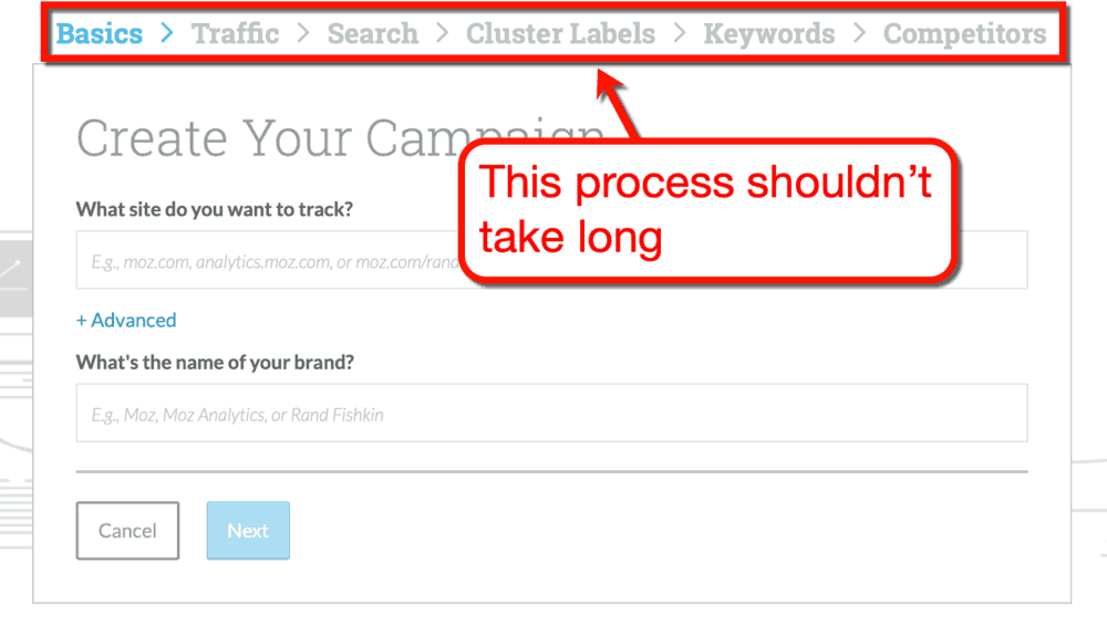 How to Create a Moz Campaign