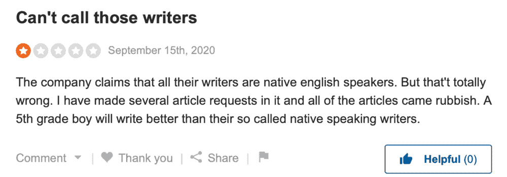 Content Mill Negative Review