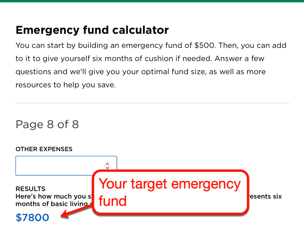 NerdWallet Emergency Fund Calculator