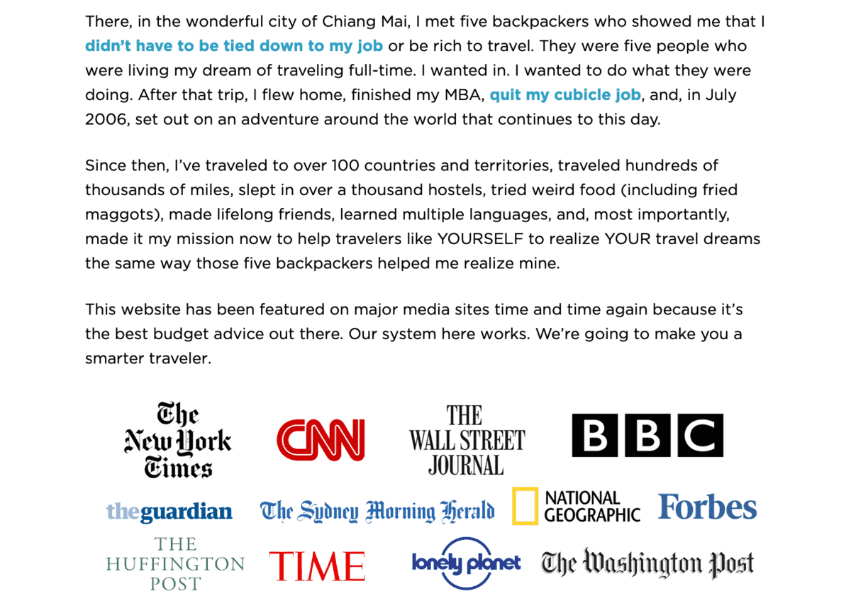 Nomadic Matt About Page