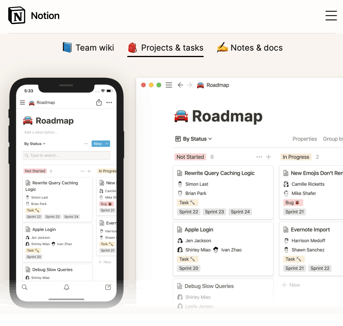 Notion Workspace App