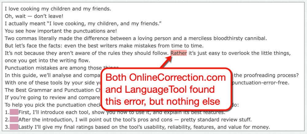 OnlineCorrection Results