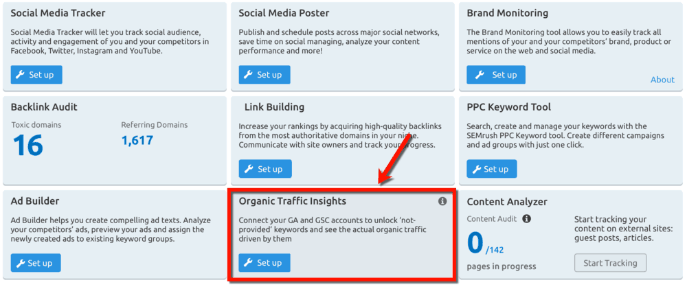 Organic Traffic Insights Tool