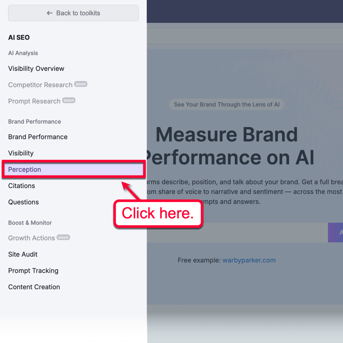 Brand Performance Perception in Menu