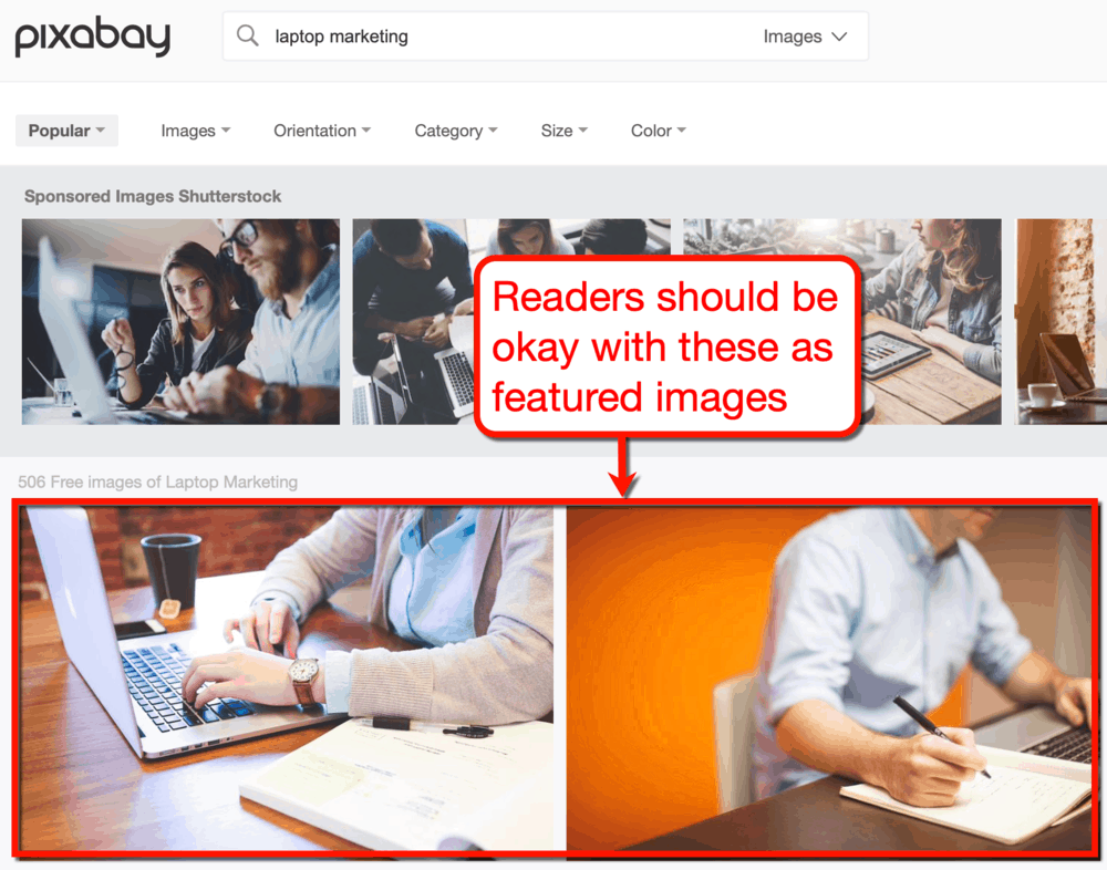 Pixabay for blog featured images