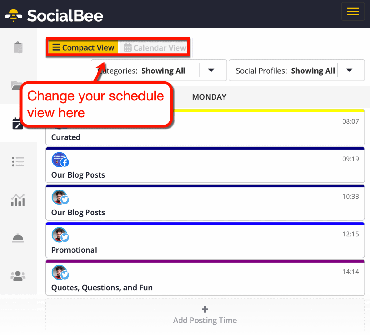 Schedule Compact View