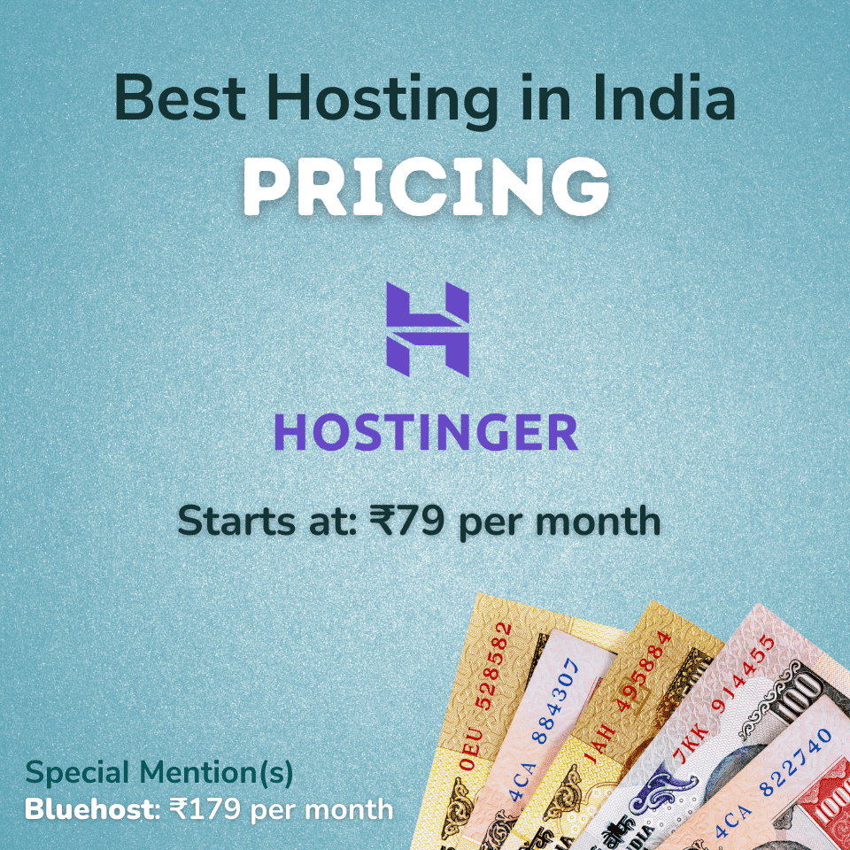 Best Hosting in India Based on Pricing