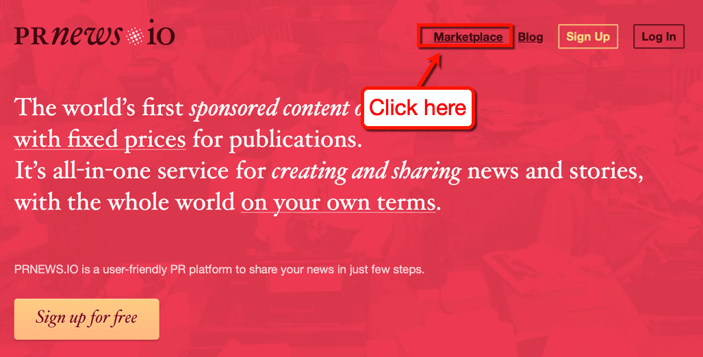 PRNews Marketplace Link