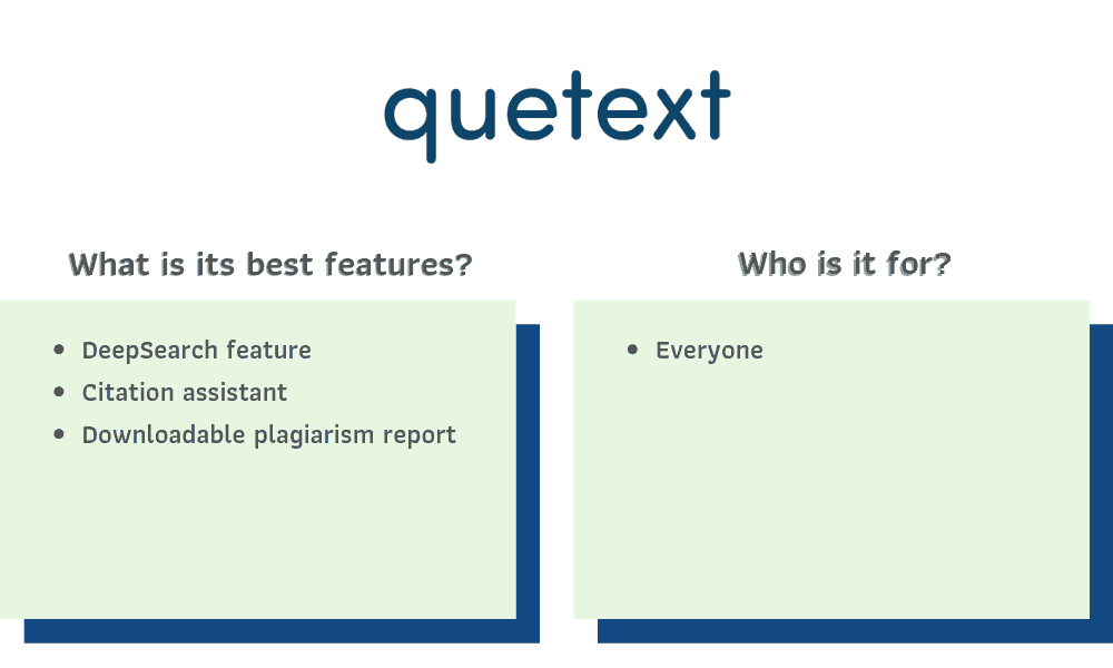 Quetext Recommendations