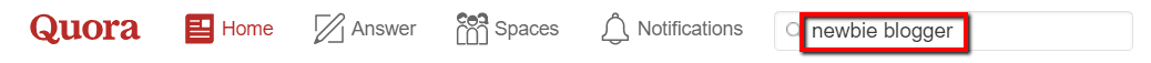 Quora newbie blogger