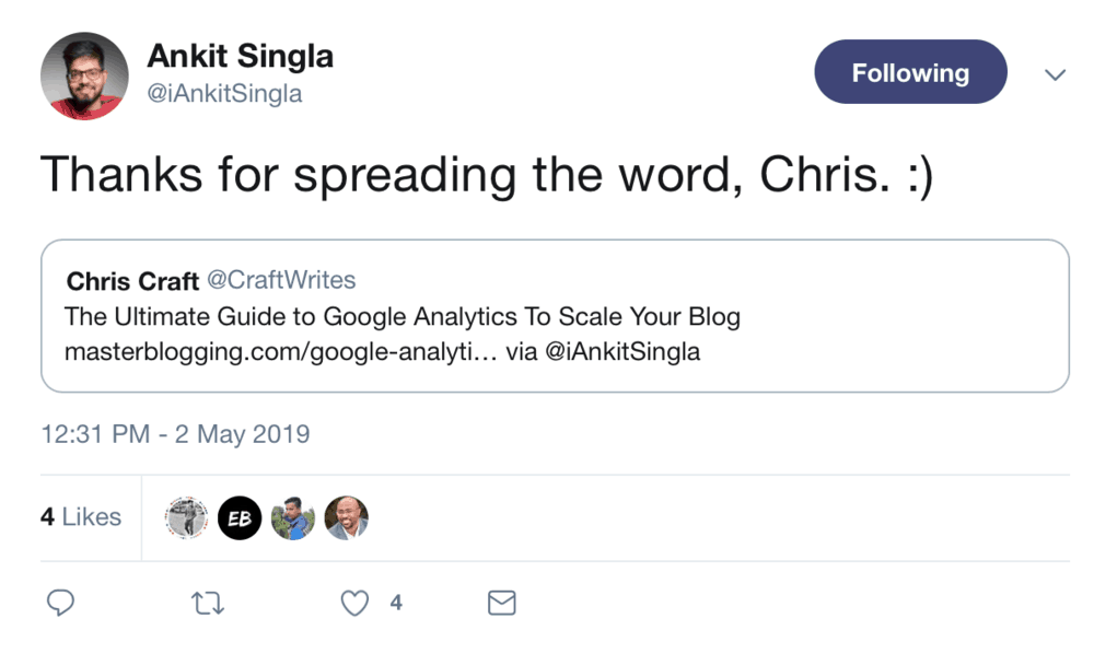 Responding to Mentions