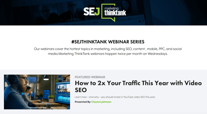 Search Engine Journal Webinars Search Engine Journal Webinars