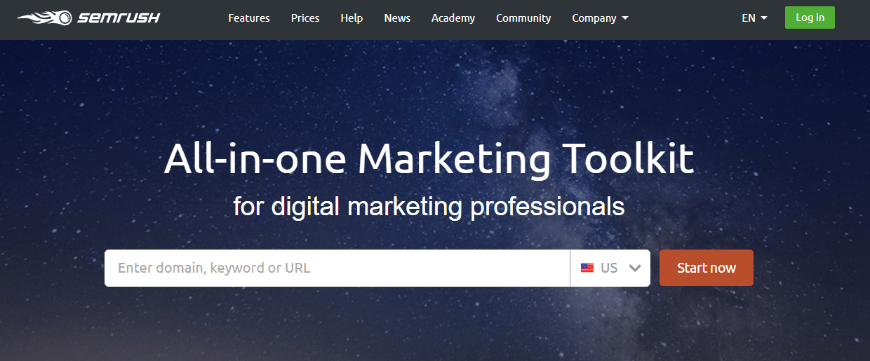 SEMrush Long Tail Keyword Tool