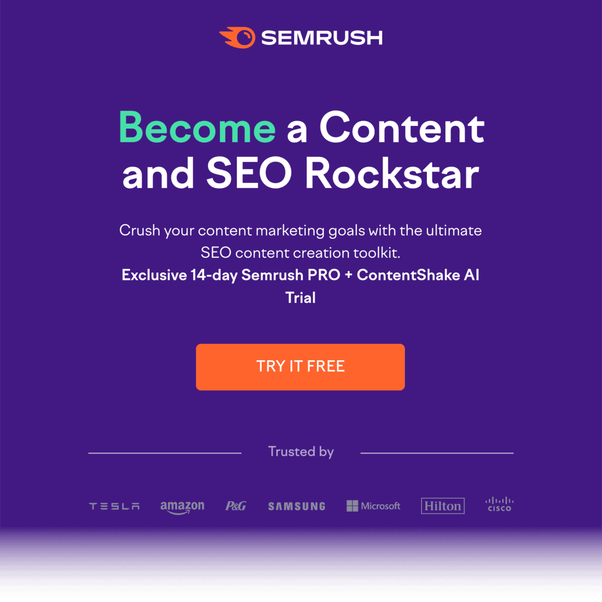 Semrush Pro + ContentShake AI Trial