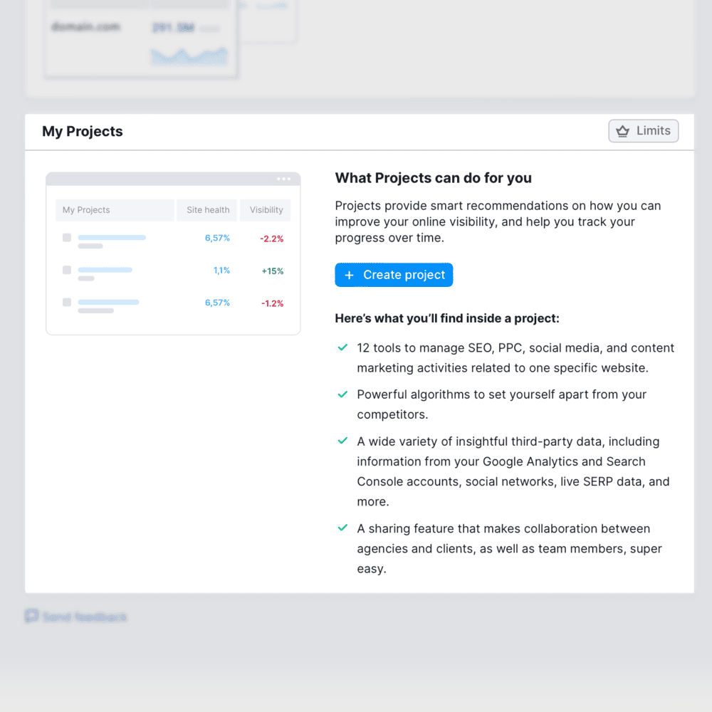 Semrush Project Management
