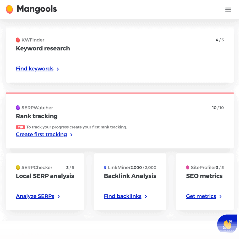 Mangools Tools