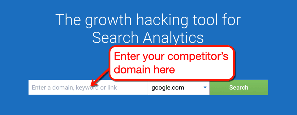 Serpstat Competitor Search