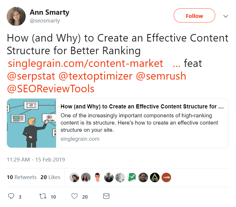 Share guest post on social media