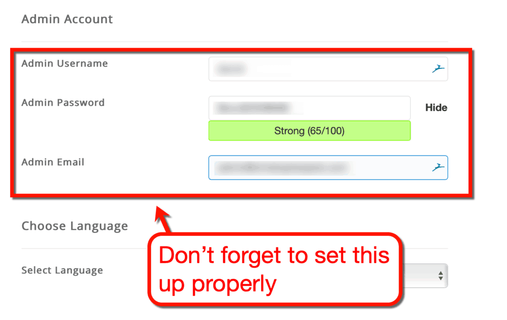 SiteGround WordPress Admin Setup
