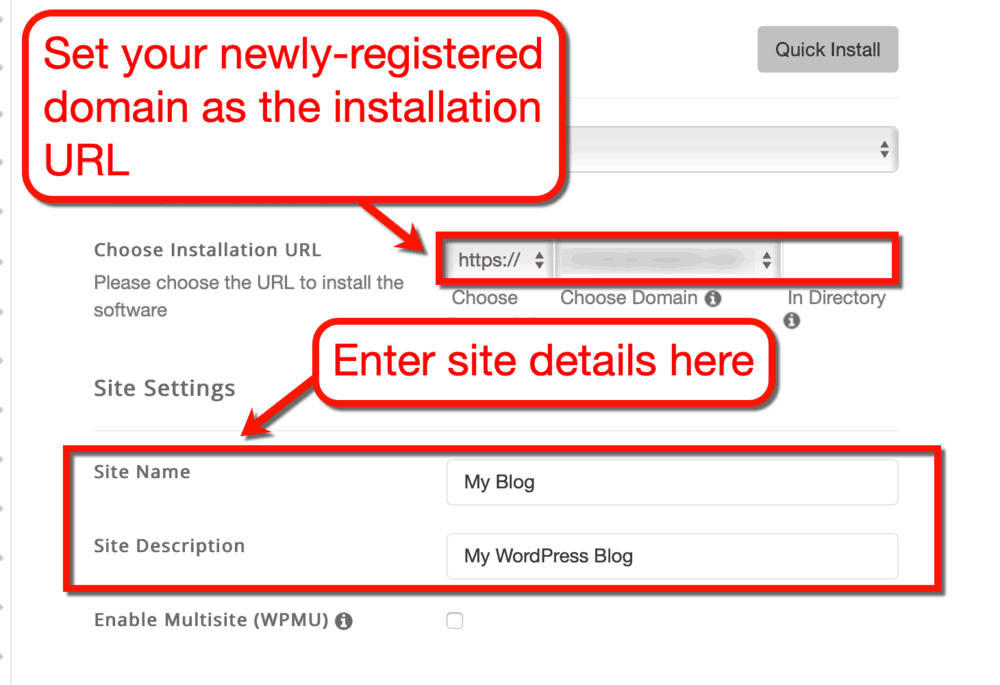 SiteGround WordPress Installation Process
