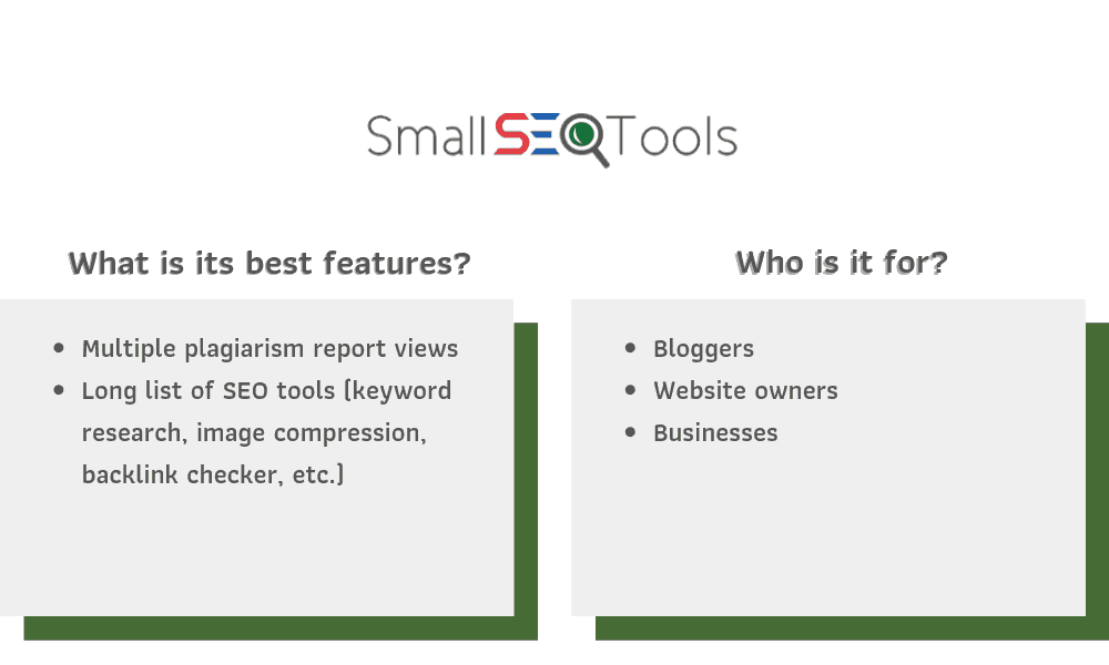 SmallSEOTools Recommendations