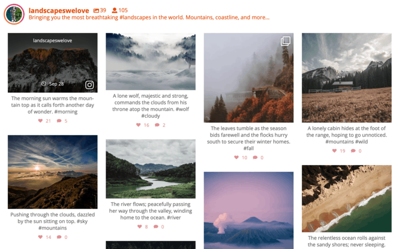 Instagram Feeds Pro Demo