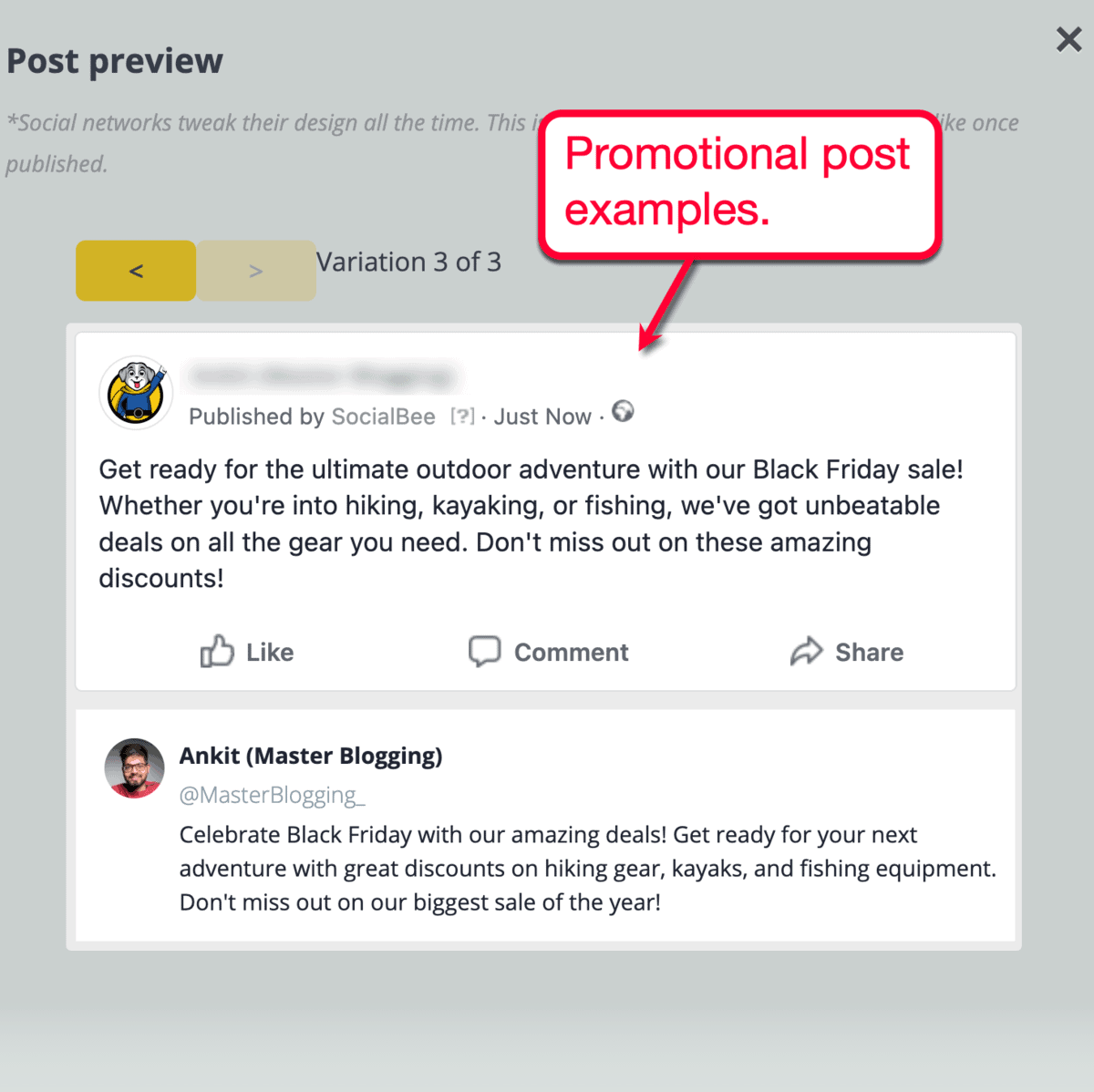 SocialBee AI Promotional Post