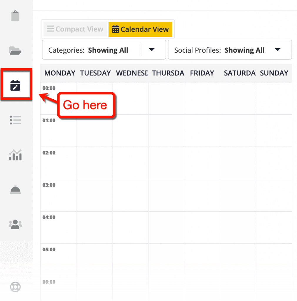 SocialBee Calendar View