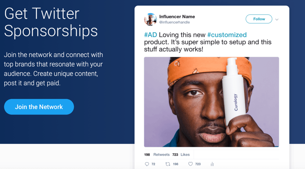 SponsoredTweets Homepage