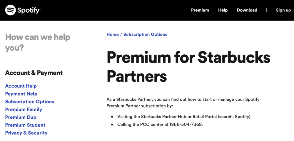 Spotify and Starbucks collaboration