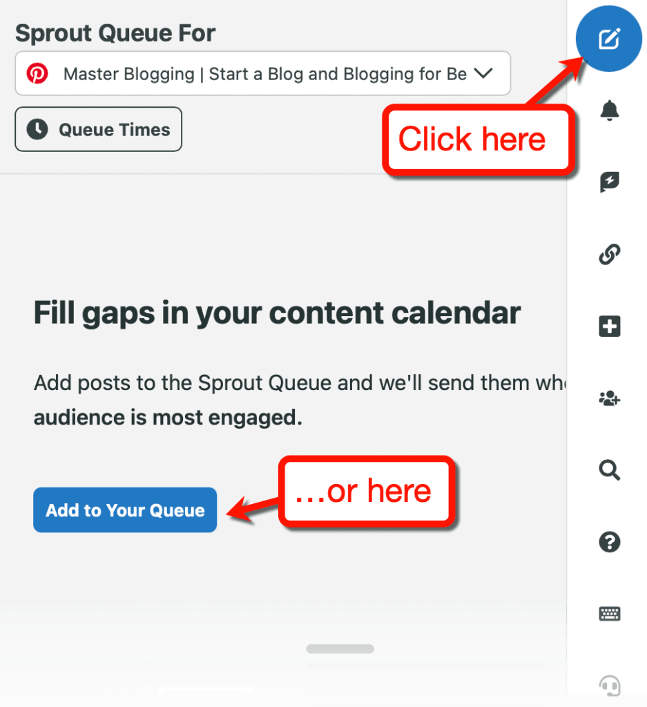 Sprout Social Composer Button