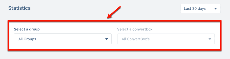 Statistics Group Settings