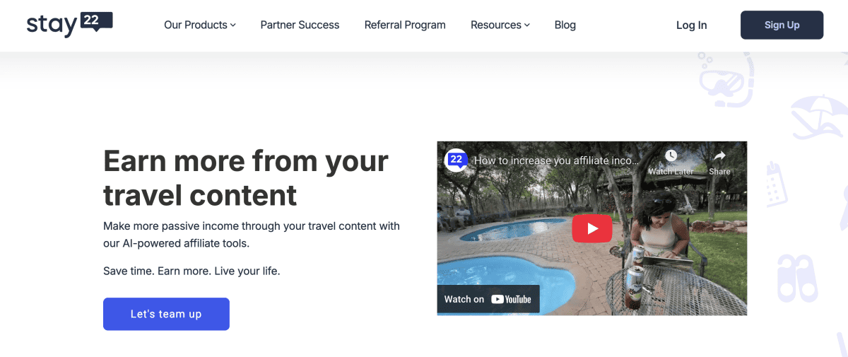 Stay22 travel affiliate program