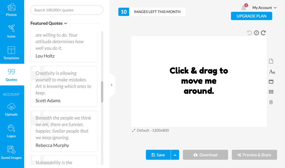 Stencil Quote library