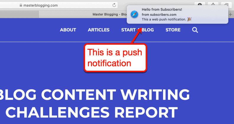 Subscribers Push Notification Demo