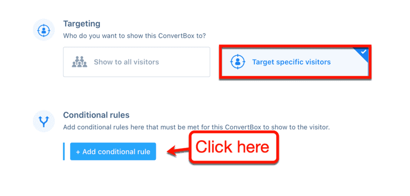 Target Specific Visitors