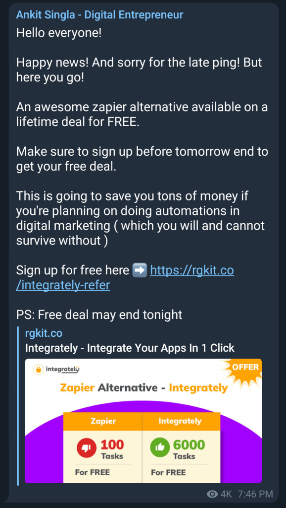 Telegram Promotion