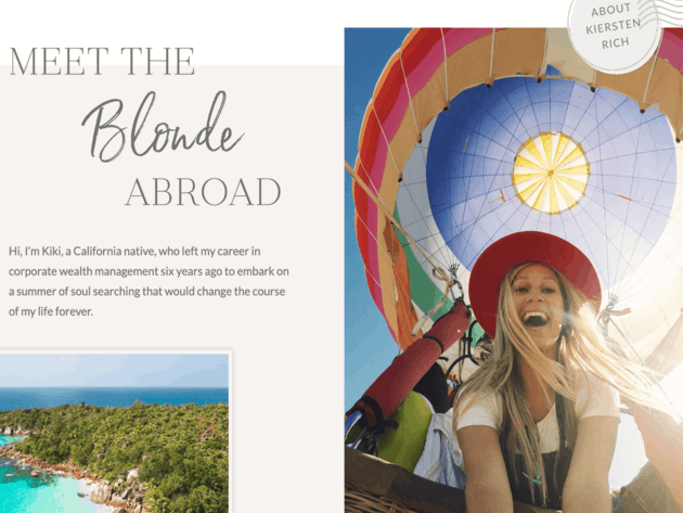 The Blonde Abroad
