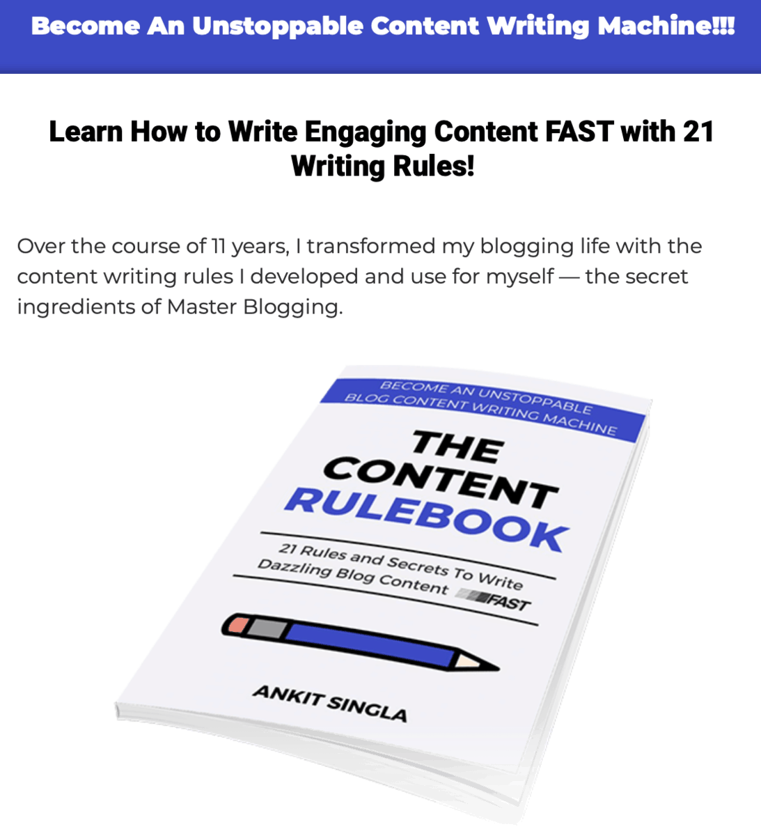 The Content Rulebook