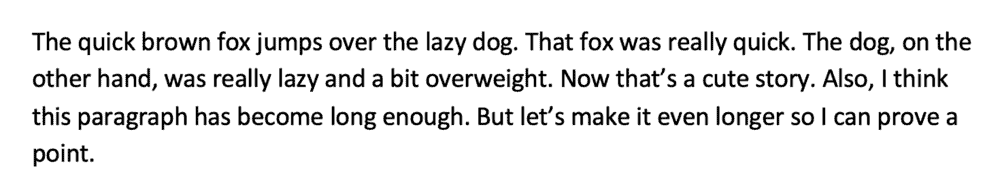 A Thick Wall of Text