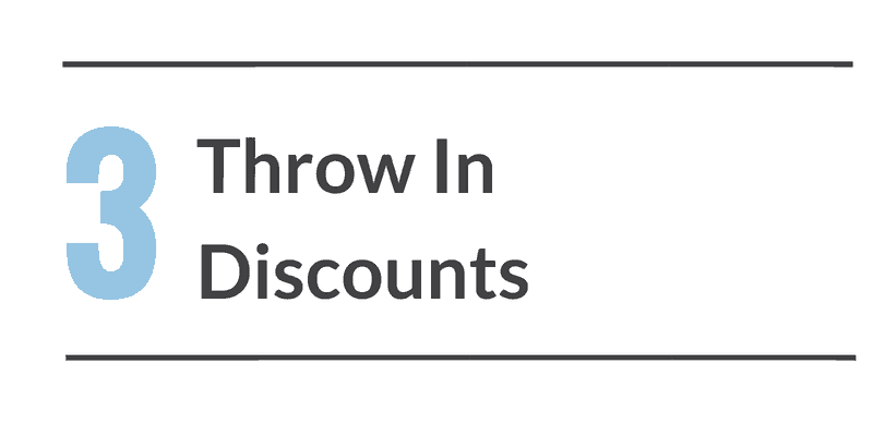 Throw In Discounts