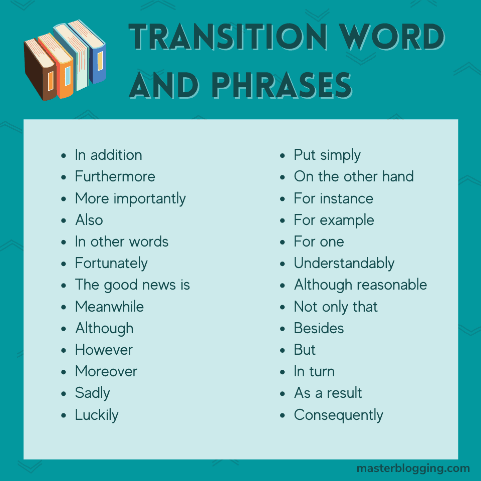 Transitional Words and Phrases