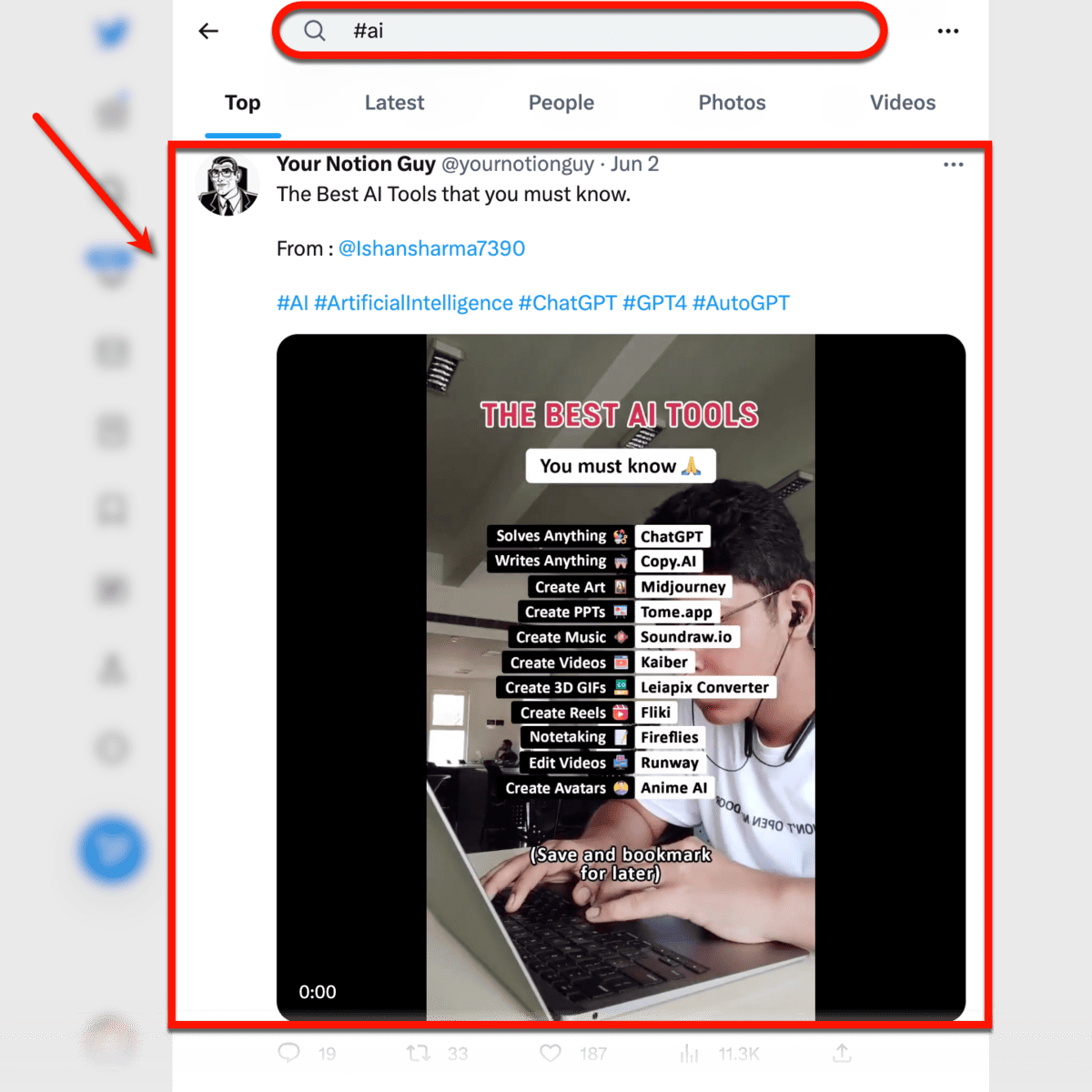 Twitter hashtag search results for the hashtag #AI.